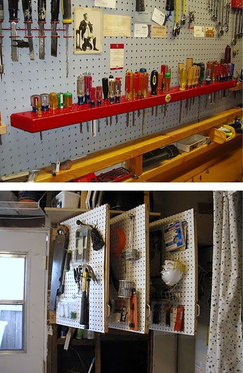 Organizing Your Workshop with Peg Board Diy Peg Board, Tool Organization Diy, Diy Projects Garage, Pegboard Storage, Garage Workshop Organization, Shaker Pegs, Garage Renovation, Essential Woodworking Tools, Tool Room