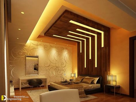 35 Amazing Bedroom Ideas You Haven't Seen A Million Times Before - Engineering Discoveries Bedroom Pop Design, False Ceiling Bedroom, Pvc Ceiling Design, Fan Image, Interior Ceiling Design, Pop False Ceiling Design, Exhaust Fans, House Ceiling Design, Ceiling Design Living Room