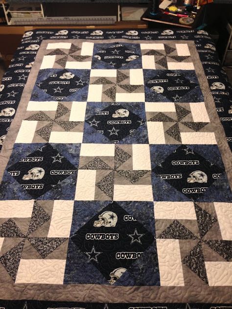 Cowboys Quilt, Dallas Cowboys Blanket, Football Quilt, Cowboy Quilt, Sports Quilts, Tee Shirt Quilt, Dallas Cowboy, Tshirt Quilt, Quilts Decor