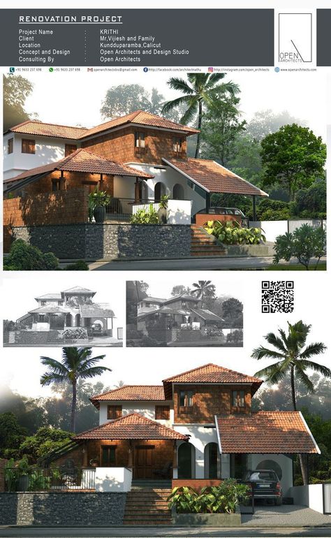 Chettinad Style House Elevation, Architecture Indian House, Kerala Style Architecture, Wada Style Architecture, Traditional Indian Houses Architecture, Courtyard House Front Elevation, Asian Inspired Home Exterior, Traditional Bunglow Designs, Kerala Elevation Design