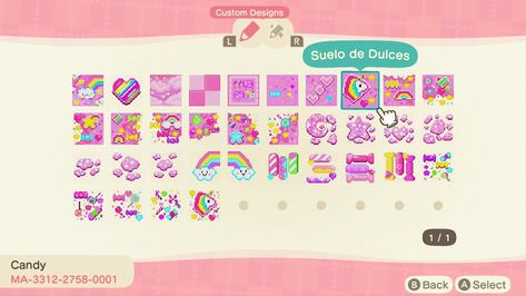 Acnh Lisa Frank, Acnh Kawaii, Acnh Builds, Acnh Kidcore, Pastel Kidcore, Pink Island, Animal Crossing Memes, Acnh Designs, Animal Crossing Wild World