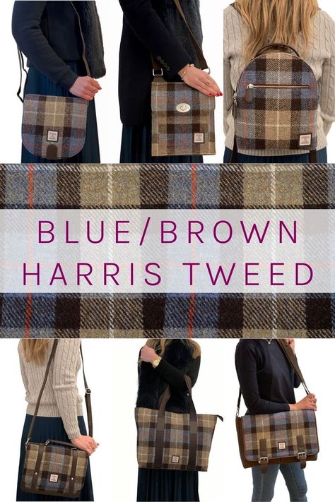 Our newest edition to our Harris Tweed range. Nicknamed 'Misty Blue' this stunning tweed has been popular in 2021. We like to describe it as traditional, with a modern twist. Click the link to find your favourite Harris Tweed bag or purse. #harristweed #tweed #plaid #tartan Harris Tweed Bag, Tweed Purse, Tweed Bag, Brown Tweed, Social Media Followers, Blue Tweed, Harris Tweed, Chanel Deauville Tote Bag, What You Think