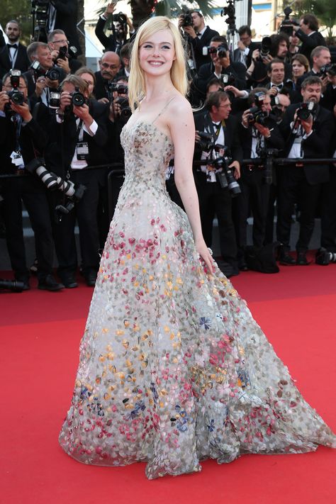 70th Anniversary Red Carpet Arrivals - The 70th Annual Cannes Film Festival Dior Couture Gowns, Elle Fanning Style, Dior Gown, Elie Saab Haute Couture, Fancy Frocks, Couture Gown, Famous Outfits, Ben Hardy, Dakota Fanning