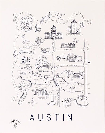 Austin art map by aespiedeisigns on etsy Illustration Bible, Map Art Illustration, Fish Wood Carving, Austin Map, Austin Art, Intarsia Patterns, Puppet Patterns, Map Illustration, Texas Map