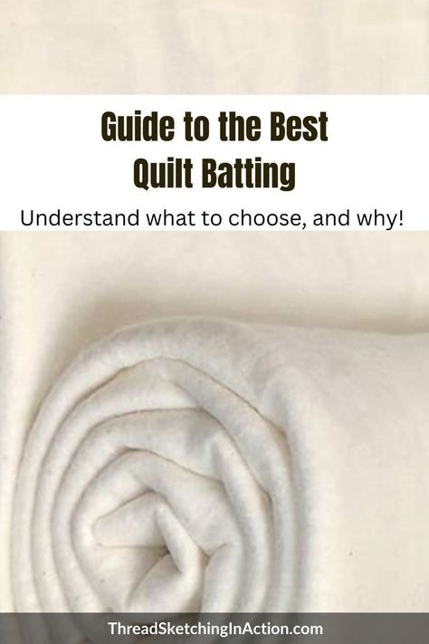 Take a deep dive deep into the world of quilt batting. Discover what it is, how it’s used, its different types, and essential factors to consider when choosing the best batting for quilting — both traditional and art quilting. #textileart #freemotionquilting #quiltingfun #quilting #quiltingfabric #quiltingfabrics #patchwork #artquilting #threadsketchinginaction Thread Sketching, Art Quilting, Freemotion Quilting, Quilt Batting, Art Quilts, Textile Art, Different Types, Quilting, Thread