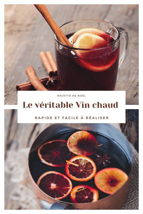 Découvrez la recette du vin chaud aux épices facile et rapide à réaliser et idéale pour se réchauffer en attendant Noël ! #recipe #christmas #recette Winter Drink Recipes, Mulled Wine Recipe, Spicy Drinks, Healthy Cocktails, Diner Recipes, Winter Drinks, Christmas Cocktails Recipes, Food Pairings, Mulled Wine