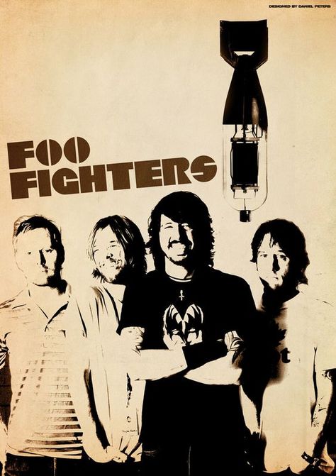 Foo Fighters Wallpaper, Foo Fighters Poster, Promo Flyer, Grunge Posters, Posters For My Room, Posters To Print, Rock Band Posters, Punk Poster, Band Poster