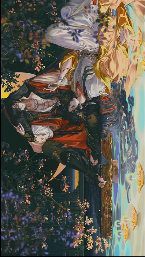 Bilibili Comics, Laptop Background, Anniversary Art, Hua Cheng, 3rd Anniversary, Best Anime Couples, Wallpaper Laptop, Dark Art Drawings, H U