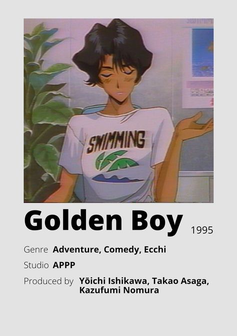 Girly Animes, Golden Boy Anime, Best Action Romance Anime, Watch Manga, Anime Recs, Poster Information, Anime Minimalist Poster, Film Recommendations, Japanese Animated Movies