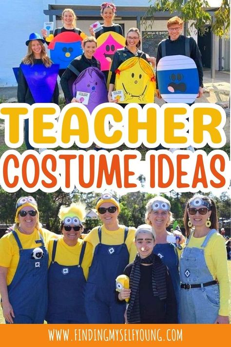 teacher book week costumes Dr Seuss Group Halloween Costumes, Adult Book Week Costume Diy, Book Week Costume Ideas For Teachers, Book Week Outfits, Harold And The Purple Crayon Costume, Book Week Costumes For Teachers Group, Elementary Teacher Costumes, Adult Book Week Costumes, Book Character Dress Up For Teachers