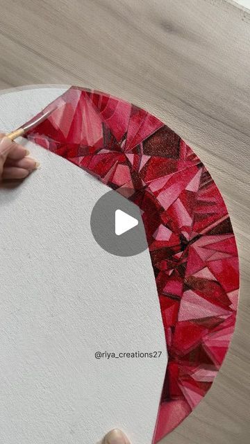 Acrylic Paint On Canvas, Viral Reels, Paint On Canvas, Ruby Diamond, Acrylic Painting Canvas, Abstract Art Painting, Art Forms, Acrylic Paint, Diamond Painting