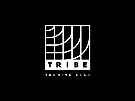 Tribe Running Club by Marie Kasian for EVNE Developers on Dribbble Run Club Logo Design, Athletic Graphic Tees, Athletics Graphic Design, Running Team Logo, Run Logo Design Ideas, Running Graphic Design, Run Graphic Design, Athletic Logo Design, Run Club Logo