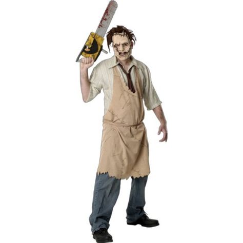 Sexy Leatherface Costume - The Texas Chainsaw Massacre Check more at https://costumerocket.com/sexy-leatherface-costume/ Halloween Kostüm Joker, Leatherface Costume, Joker Halloween Costume, Party City Costumes, Halloween Costume Store, Joker Costume, Texas Chainsaw, Diy Kostüm, Printed Aprons