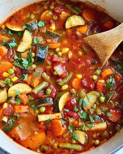 Zero Point Vegetable Soup, Weight Watcher Vegetable Soup, Vegan Vegetable Soup, Weight Watchers Soup, Points Recipes, Daniel Fast, Vegetable Soup Recipes, All Recipes, Chicken Pot