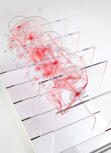 Thread Sculpture, Desert Terrain, Plexiglass Sheets, Concept Model, Architecture Models, Data Visualization Design, Pen Drawings, Data Design, Architecture Graphics