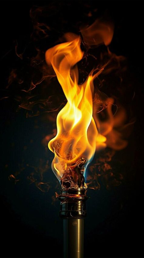 Torch In The Dark, Man On Fire Wallpaper, Fire Flames Wallpaper, Torch Aesthetic, Fire Astethic, A Torch Against The Night, Michael Core, Flaming Torch, Fire Torch