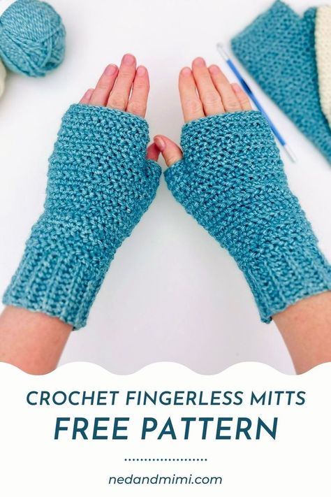 Crochet Hand Warmers Free Pattern, Fingerless Mittens Crochet, Crochet Gloves Free Pattern, Crochet Fingerless Gloves Free Pattern, Fingerless Mittens Pattern, Crochet Mitts, Crochet Hand Warmers, Crochet Mittens Free Pattern, Crochet Wrist Warmers