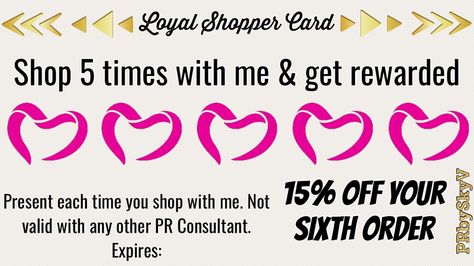 Pure Romance Loyal Shopper Card. Works for virtual customers too! Pure Romance Consultant Business, Pure Romance Party, Sales Ideas, Pure Romance Consultant, Vip Group, Pure Romance, Best Part Of Me, Business Tips, Romance