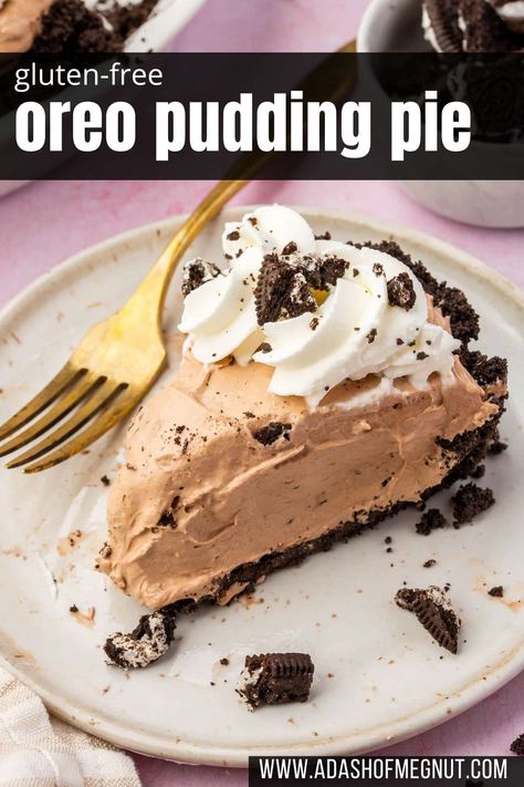 Gluten Free Pudding Pie, Gluten Free Chocolate Pie Recipe, Oreo Pudding Pie, Gluten Free Chocolate Pie, Pudding Oreo, Oreo Cookie Dessert, Gluten Free Pudding, Easy Chocolate Pudding, Chocolate Pie Crust