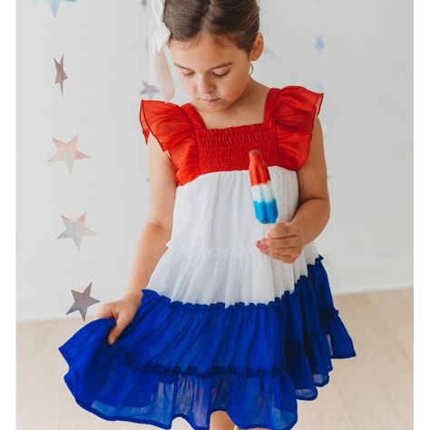 Brielle Shimmer Dress - Star Spangled (Partial Pre-Order) Cheeky Plum, Girls Halloween Outfits, Patriotic Dresses, Matilda Jane Clothing, Girls Holiday Dresses, Girls Easter Dresses, Shimmer Dress, Future Children, Girls Christmas Dresses