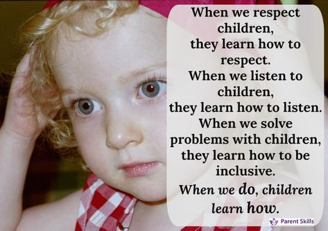 Our children will learn from what we do, how we communicate. So when we ask our children to be respectful, we need to have demonstrated the respect we’d like to see, the listening we’d like to hear, the feeling of being included in a solution.  #parent #parenting #children #parents #gentleparenting #positiveparenting #discipline  #respectfulparenting #attachmentparenting #parenthood #parenteffectivenesstraining #natureplay #parenteducation #parentingmemes Attachment Parenting, Peaceful Parenting, Parenting Memes, Nature Play, Parenting Skills, Gentle Parenting, Positive Parenting, Great Stories, Wise Quotes