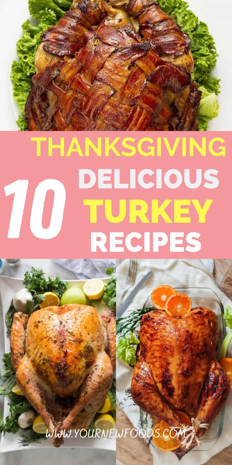 Delicious Turkey Recipes For Thanksgiving. This fall try these 10 Turkey recipes For Thanksgiving. Save these must-try turkey recipes for Thanksgiving to your board and come back to them time after time. Easy delicious turkey for Thanksgiving recipes to make at home, whether you're hosting a party, or entertaining and of cause these turkey recipes are perfect for Thanksgiving? They're also perfect for family meals, holidays & all year round. Which is your favorite? Turkey Recipes For Thanksgiving, Thanksgiving Turkey Recipes, Perfect Roast Turkey, Thanksgiving Meals, Recipes For Thanksgiving, Perfect Roast, Best Thanksgiving Recipes, Poultry Dishes, Thanksgiving Dinner Menu