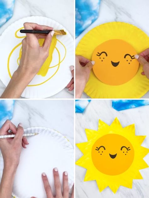 Here's Your Free Paper Plate Sun Craft Paper Plate Sun Craft, Paper Plate Sun, Sun Craft, Sun Paper, Sun Crafts, Paper Plate, Free Paper, Paper Plates, Made It