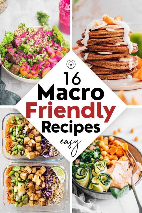 Fill your plate with well-balanced meals by choosing from our list of macro-friendly recipes! Find family- and meal prep-friendly options that are suitable year-round from bowls to curry, pancakes, salad, burger, pasta, and tacos. Healthy Macro Meals, Healthy Meal Prep Ideas, Macro Meal Plan, Macro Nutrition, Macros Diet, High Protein Meal Prep, Macro Friendly Recipes, Meal Prep Recipes, Meal Prep Ideas