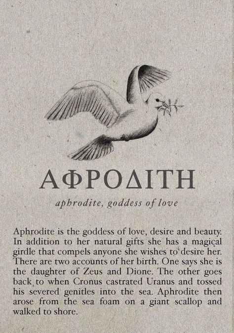 Greek Mythology Stories, Aphrodite Cabin, Greece Mythology, Aphrodite Aesthetic, Greek Mythology Gods, Daughter Of Zeus, Greek Gods And Goddesses, Greek And Roman Mythology, She Wolf