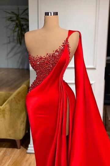 Evening Gowns Plus Size, Red Mermaid Prom Dress, Plus Size Mermaid, Valdrin Sahiti, Gowns Plus Size, Formal Prom Dresses Long, Red Prom Dresses, Evening Dresses Online, Red Evening Dress