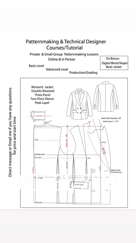 Double Breasted Jacket Pattern, Women Blazer Pattern Drafting, Double Breasted Suit Women, Sewing Collars, Blazer Pattern, African Attire For Men, Drape Jacket, Suit Pattern, Suit Jackets For Women