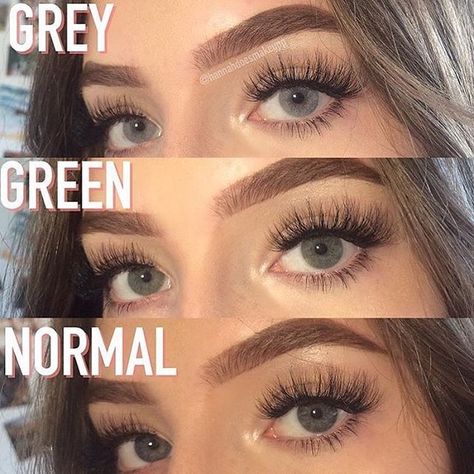 TTDeye Colored Contact Lenses-Seeing difference-TTDEYE SHOP Grey Contact Lenses, Contact Lenses For Brown Eyes, Korean Natural Makeup, Natural Contact Lenses, Best Colored Contacts, Eye Color Chart, Green Contacts Lenses, Green Colored Contacts, Eyeliner For Hooded Eyes