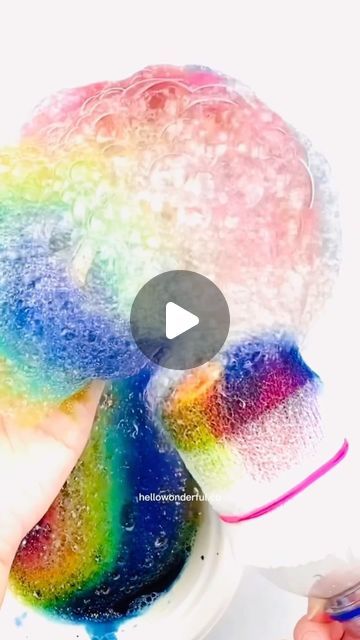 Agnes Hsu on Instagram: "How to make rainbow bubbles aka bubble snakes! 🌈  F o l l o w @hellowonderful_co for more fun ideas.  This is our fave way to make bubbles! 🌈 Full tutorial and materials list on my site hellowonderful.co (search rainbow bubbles”)  #hellowonderfuldiy  . . . . #kidsart #kidscrafts #rainbowcrafts #rainbowart #bubbleart #stpatricksdaycrafts #rainbowartwork #satisfyingart" Bubble Snake, Rainbow Bubbles, Rainbow Crafts, Bubble Art, St Patrick's Day Crafts, Rainbow Art, Play Activities, Art Club, Kids Playing