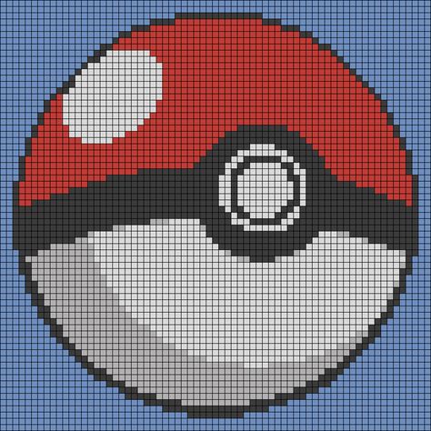 Crochet Pixel Pattern Pokemon, Pokemon Alpha Pattern, Pokeball Crochet Pattern, Pokemon Blanket, Pixel Grid, Pokemon Mew, Crochet Pokemon, Crochet Graph, Intarsia Patterns