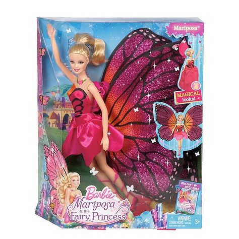 Mariposa And The Fairy Princess, Princess Barbie Dolls, Barbie Fairy, Barbie Fairytopia, Barbie 2000, Beautiful Butterflies Art, Barbie Toys, Dream Doll, Fairy Princess