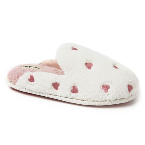 Accessories Guide, Comfy Slippers, Soft Teddy, Valentines Design, Slippers Cozy, Pink Daisy, Shoe Carnival, Valentines Day Hearts, Soft Flannel