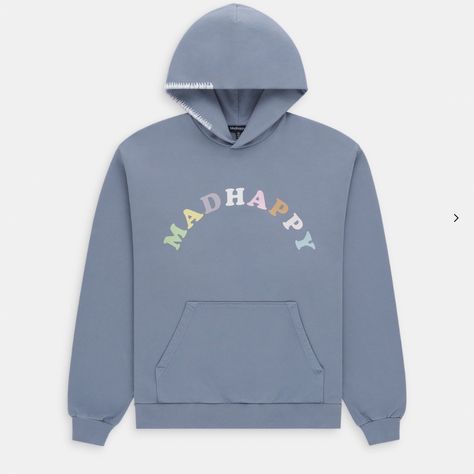 Brand New Never Worn Madhappy Hoodie. Tags Still On. Madhappy Hoodie, Pastel Hoodie, Happy Hoodie, Hoodie Logo, French Terry Hoodie, Blue Hoodie, Custom Hoodies, Colorful Hoodies, Fleece Hoodie