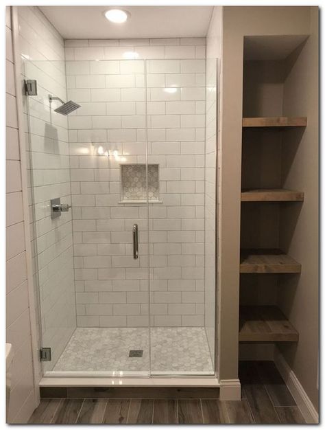 Small Bathroom Inspiration, Basement Bathroom Remodeling, Bathroom Remodel Ideas, Small Bathroom Makeover, Small Remodel, Vinyl Decor, Bathroom Remodel Shower, Bathroom Layout, Shower Remodel