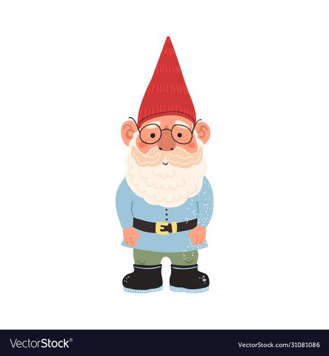 Gnome Illustration, Cute Garden, Background Cute, Colorful Illustration, Fairy Tale Characters, Garden Gnome, Daily Drawing, Gnome Garden, Drawing Inspiration