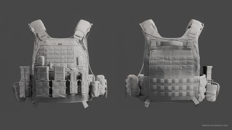 ArtStation - Tactical Vest, Maxlm Tactical Vest Setup, Plate Carrier Setup, Military Vest, 3d Ideas, Substance Painter, Plate Carrier, Tactical Vest, Zbrush, I Hope You