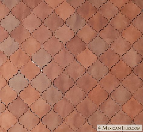 Terra Cotta Floor Tile, Natural Floor, Saltillo Tile, Mosaic Tile Designs, Arabesque Tile, Terracotta Floor, Handcrafted Tile, Tile Texture, Red Tiles