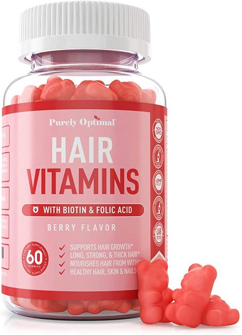 Faster Hair Growth, Stop Hair Breakage, Quick Hair, Hair Supplements, Gummy Vitamins, Fast Hairstyles, Grow Hair Faster, Vitamins For Skin, Hair Vitamins