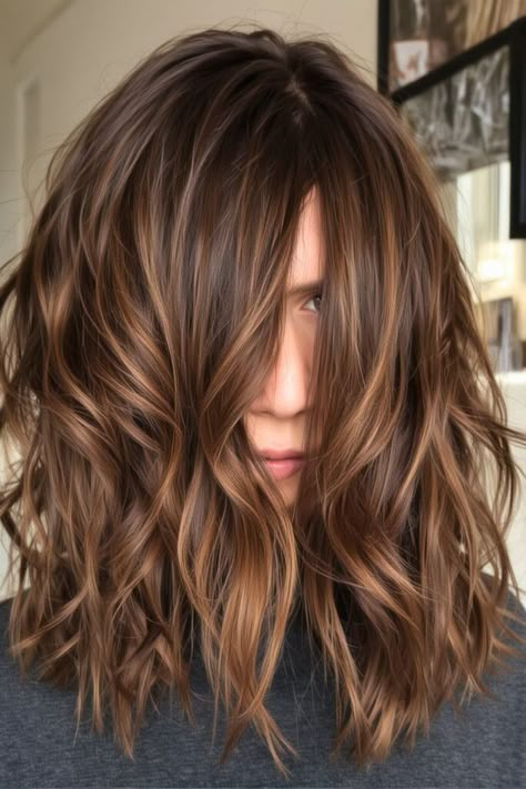 20 Winter Brunette Hair Color Ideas 2025 - Fashion Trend Hacks Medium Brown Hair With Lowlights, Winter Brunette Hair, Winter Brunette Hair Color, Trendy Brown Hair, Light Brunette Hair Color, Winter Brunette, Brunette Hair Color With Highlights, Brunette Hair Color Ideas, Medium Brown Hair Color