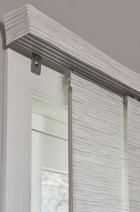 Vertical Blinds Alternative, Sliding Glass Door Coverings, Sliding Glass Door Blinds, Sliding Panel Blinds, Blinds For Large Windows, Patio Door Window Treatments, Sliding Glass Door Window Treatments, Glass Door Coverings, Ideas Armario