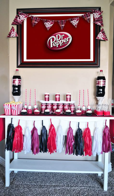 Dr Pepper Party Ideas, Dr Pepper Party Decorations, Dr Pepper Themed Birthday Party, Dr Pepper Party Theme, Dr Pepper Themed Party, Dr Pepper Birthday Party Ideas, Dr Pepper Gift Ideas, Dr Pepper Party, Dr Pepper Birthday