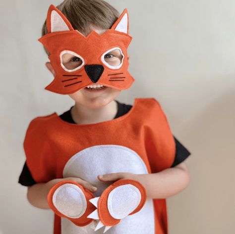 Kids Fox Costume, Tiger Costume Diy, Dinosaur Fancy Dress, Diy Fantasia, Dino Costume, Fantastic Fox, Tiger Costume, Fox Costume, World Book Day Costumes