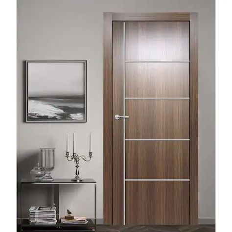 Buy Doors Online at Overstock | Our Best Doors & Windows Deals Night Lines, Transitional Interior Doors, Contemporary Interior Doors, Oak Door, Prehung Doors, Oak Doors, Modern Door, Gold Line, Painted Doors