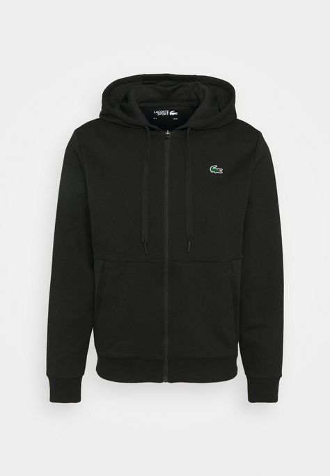 Lacoste Sport SPORTS ZIP-UP HOODIE - Zip-up sweatshirt - noir Lacoste Hoodie, Hype Clothing, Lacoste Sport, Clothing Men, Cool Outfits For Men, Sweat Hoodie, Nike Tech, Zip Up, Sweater Jacket