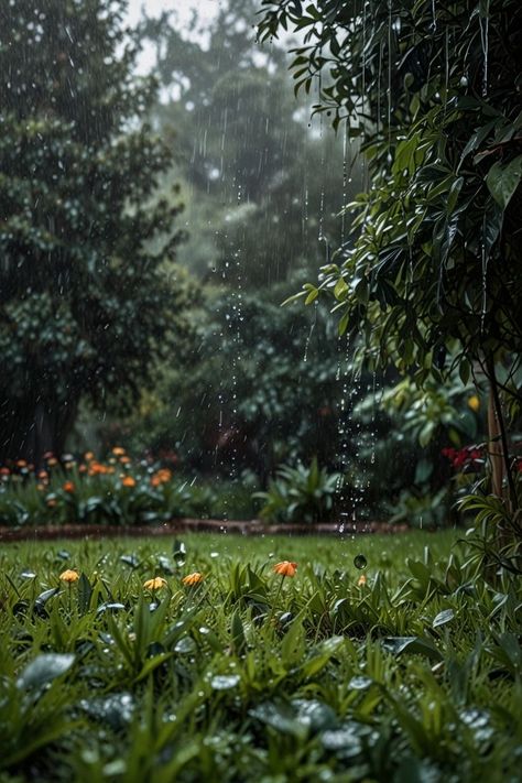 Petrichor Aesthetic, Rain Garden, Forest Fairy, Fantasy Landscape, Farm Life, Rainy Days, Awe Inspiring, Fresh Air, A Garden