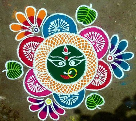 Rangoli Designs For Navratri, Traditional Rangoli Design, Indian Rangoli Designs, Traditional Rangoli, Latest Rangoli, Festival Rangoli, Rangoli Designs Latest, Simple Rangoli Designs Images, Rangoli Ideas